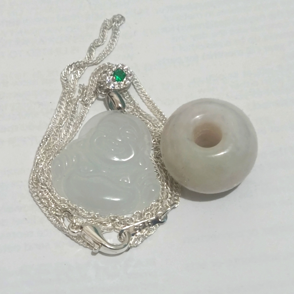 Myanmar Type a lucky jade pendant necklace